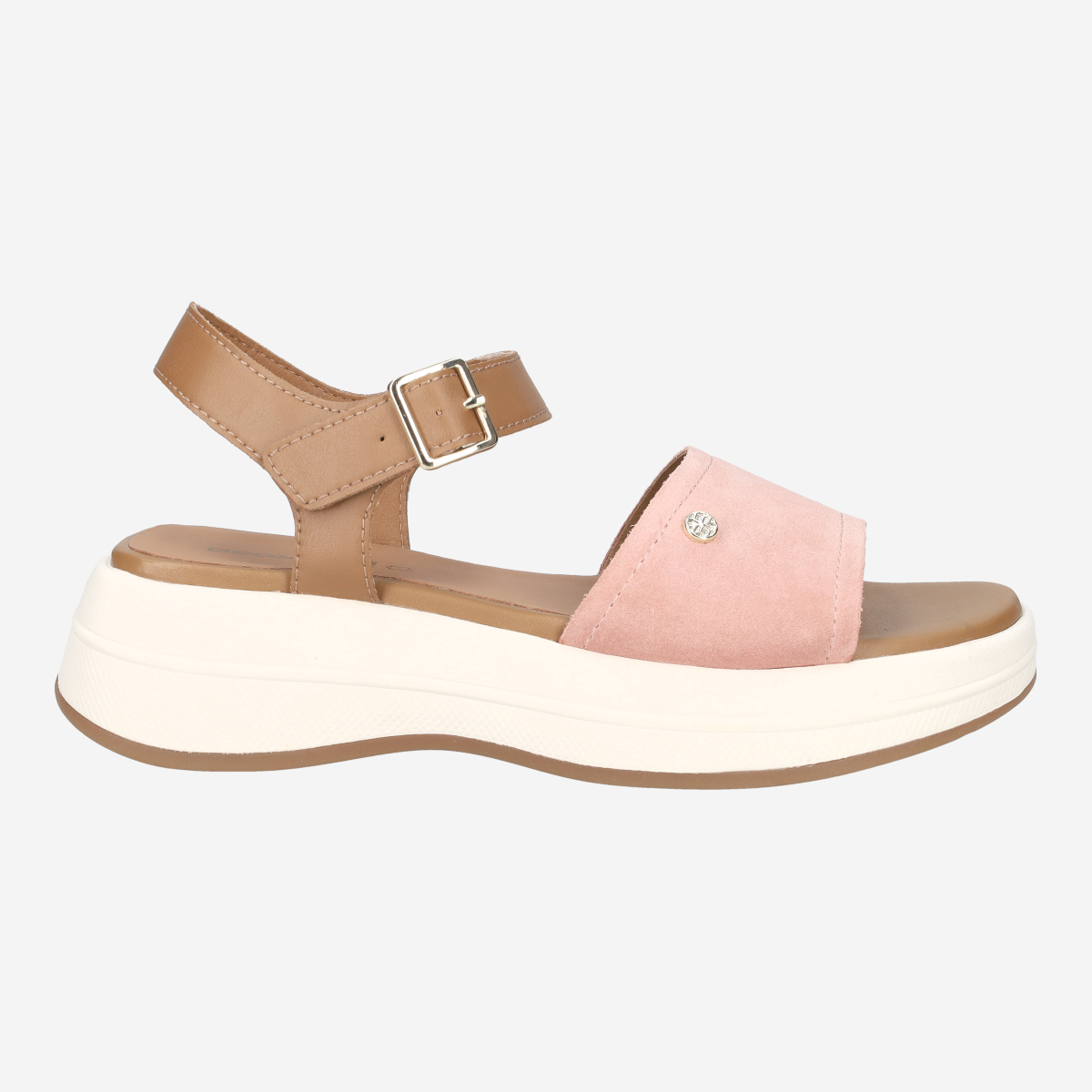 GEOX SPHERICA ECUB, Sandaletten in Braun kombiniert für Damen, Größe 37