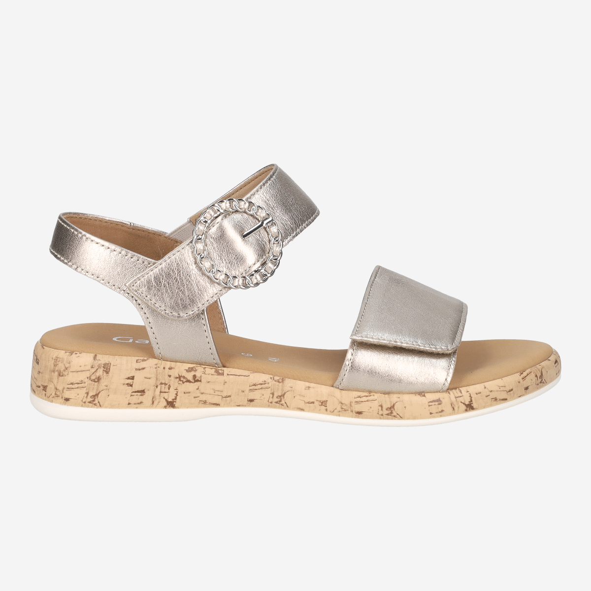 Gabor 2.734.82_6, Sandaletten in Beige für Damen, Größe 40