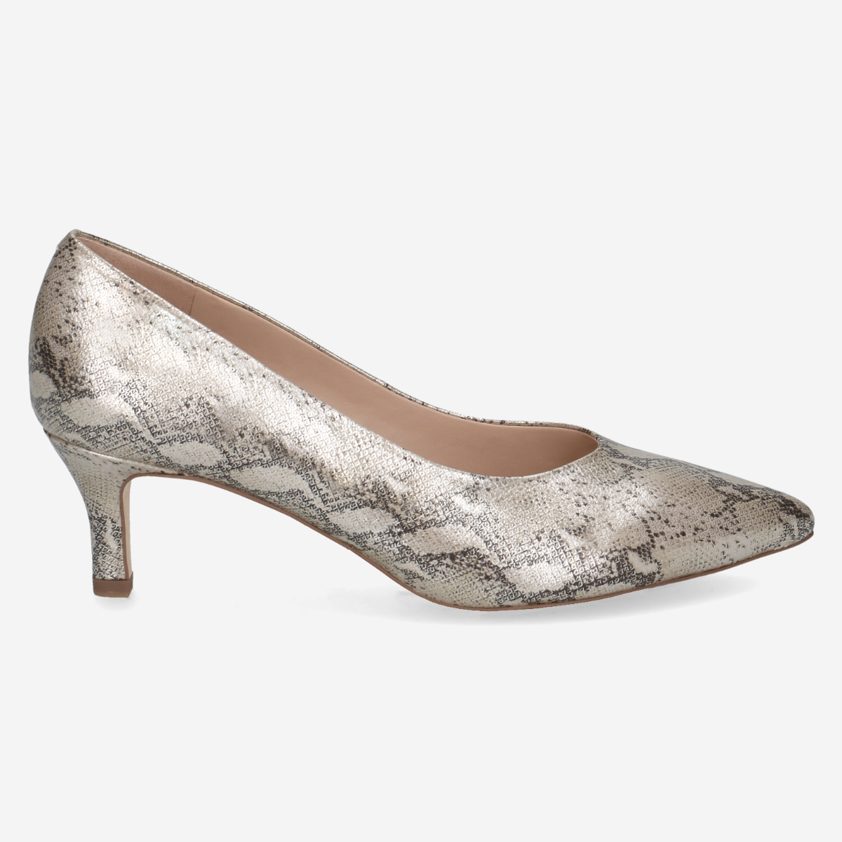 Peter Kaiser 72409 945, Pumps in Beige / Gold für Damen, Größe 42