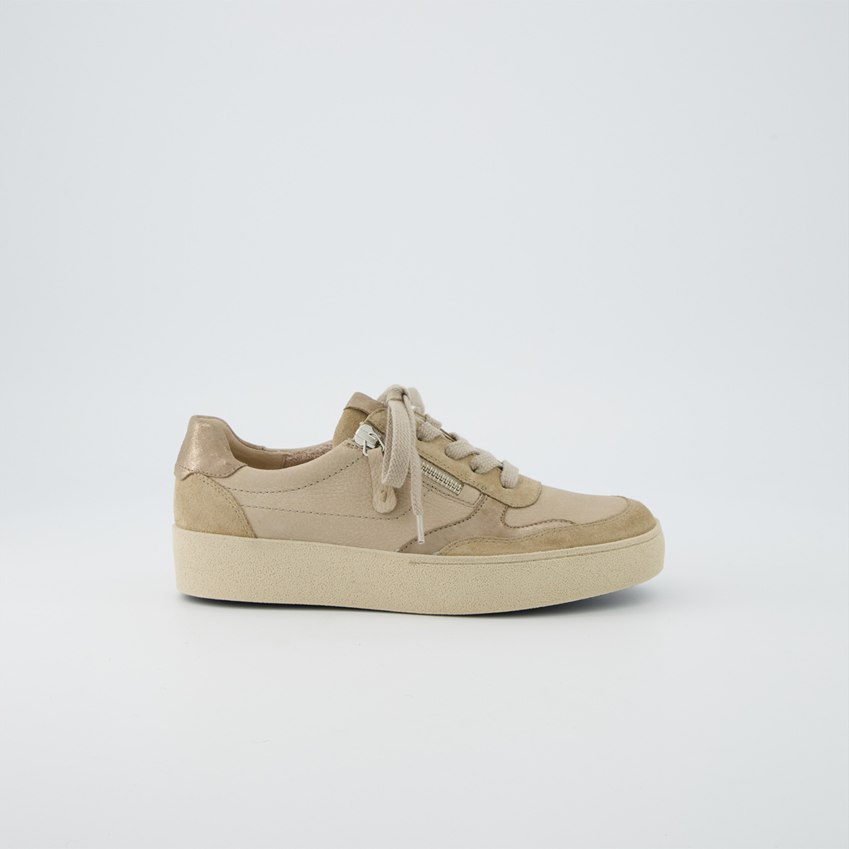 Paul Green 5480-008, Sneaker in Beige für Damen, Größe 42,5