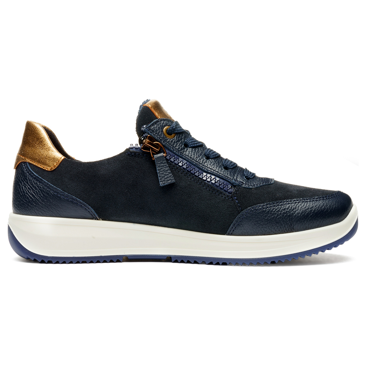 Ara 25541-02 OSAKA 3.0, Sneaker in Blau für Damen, Größe 38