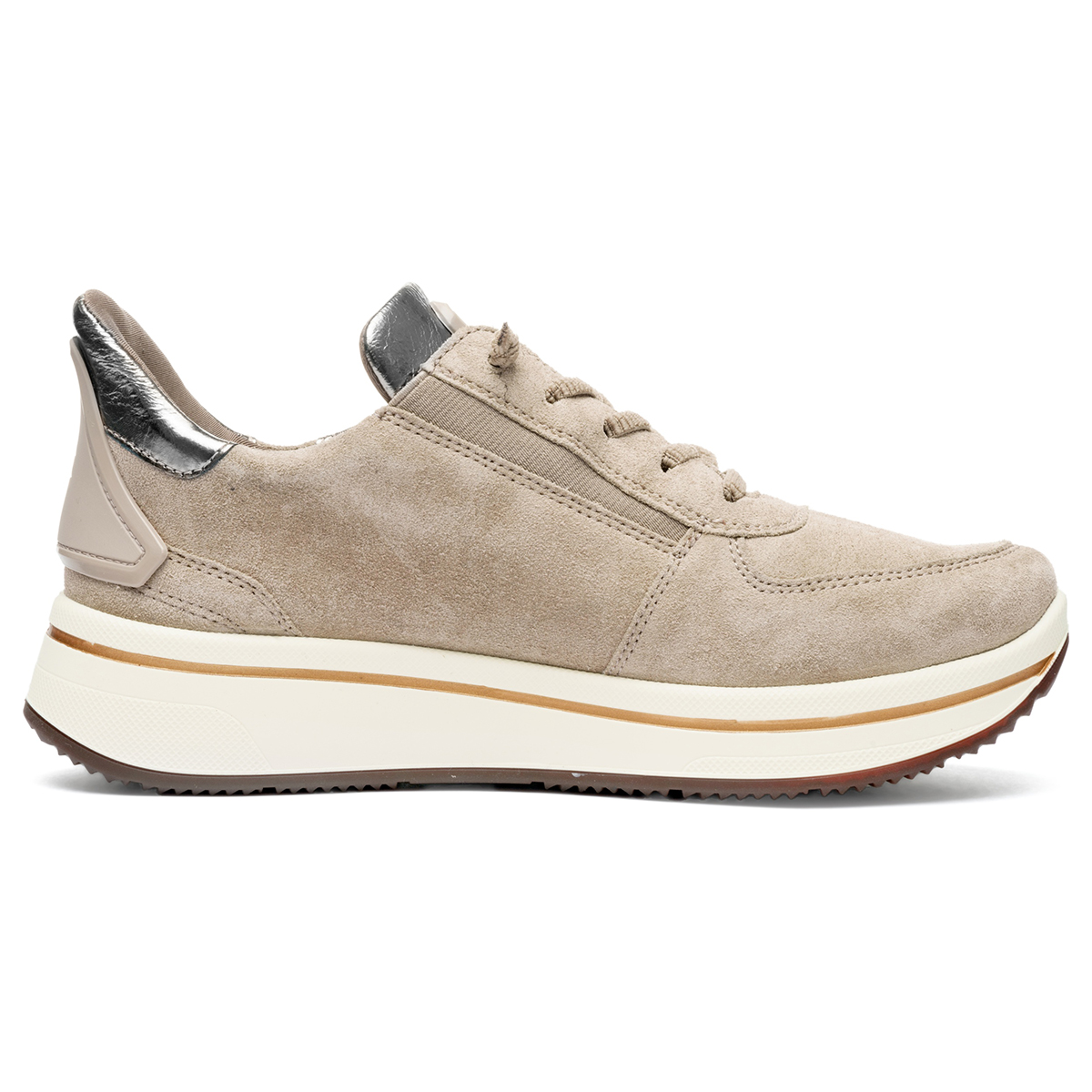 Ara 27554-15 SAPPORO 3.0, Sneaker in Cashmere/ Beige/ Grau für Damen, Größe 37