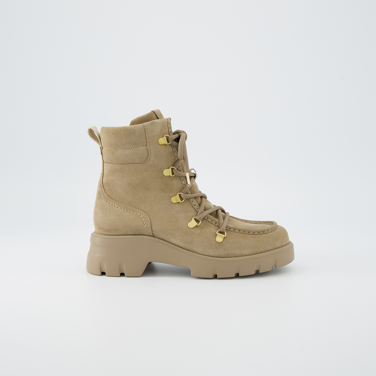 Paul Green 8237-008, Warmfutter, Boots in Beige für Damen, Größe 39