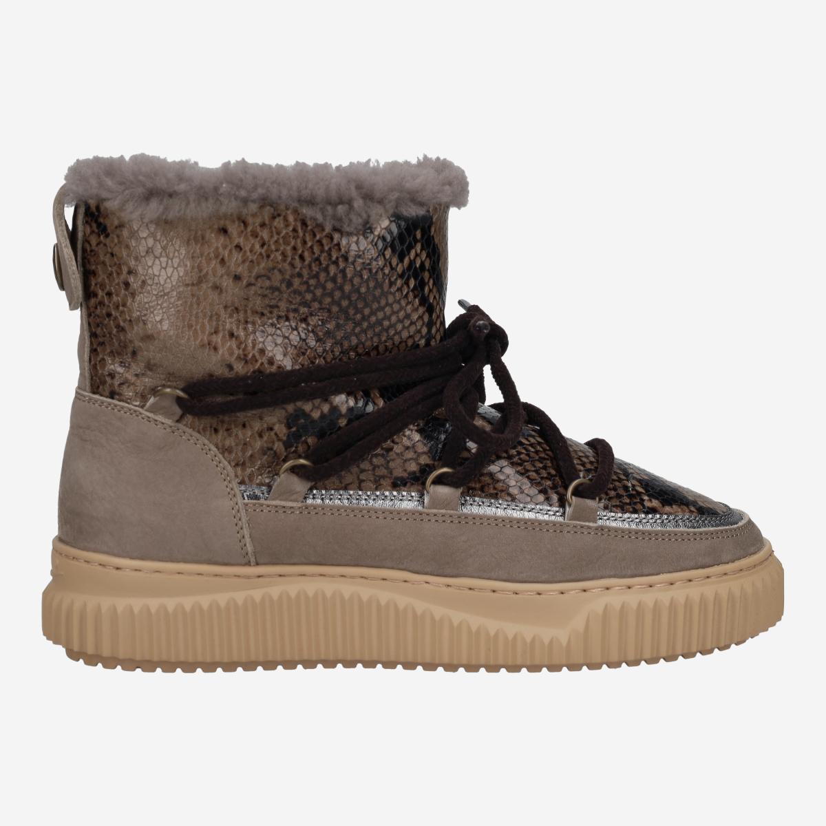 Voile Blanche 001.2019542.03.2D90 CORTINA FUR, Warmfutter, Boots in Beige / Reptil für Damen, Größe 38