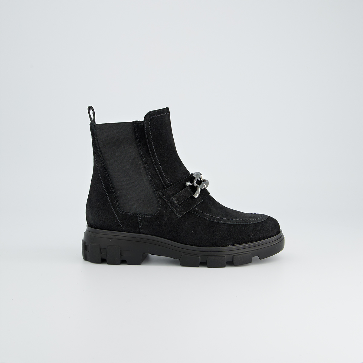 Paul Green 8261-028, Stiefeletten, Chelsea Boots in Schwarz für Damen, Größe 38