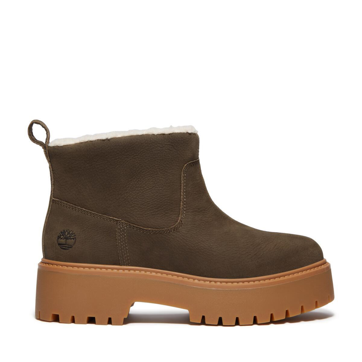 Timberland A283G STONE STREET MID WARM LINED BOOT, Stiefeletten, Warmfutter in Braun für Damen, Größe 41