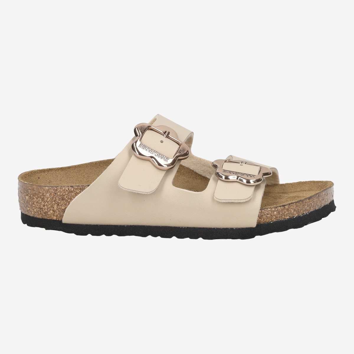 Birkenstock 1030419 ARIZONA FLOWER BUCKLE KIDS, Hausschuhe in Beige für Kinder, Größe 36