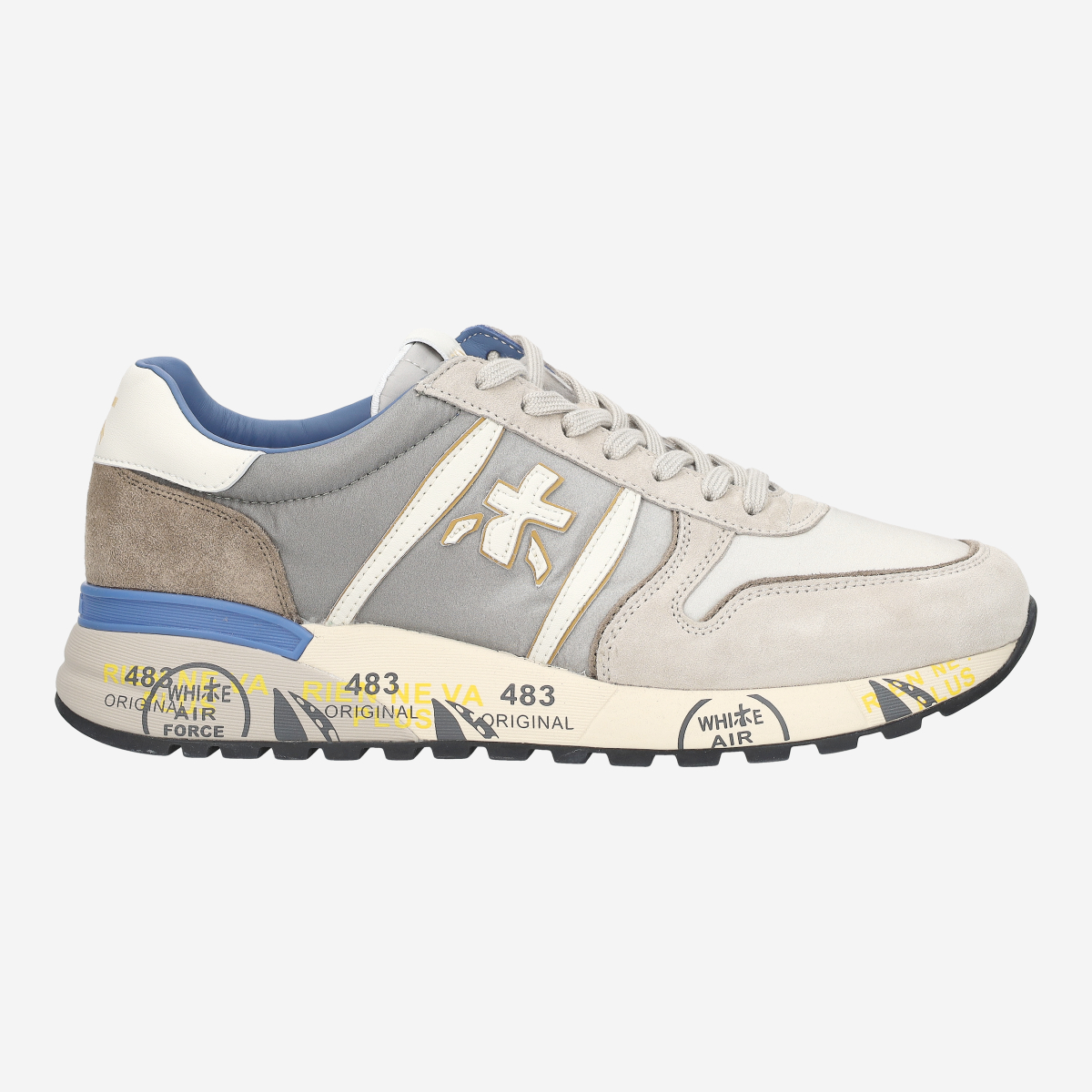 Premiata LANDER 8010, Sneaker in Grau für Herren, Größe 45