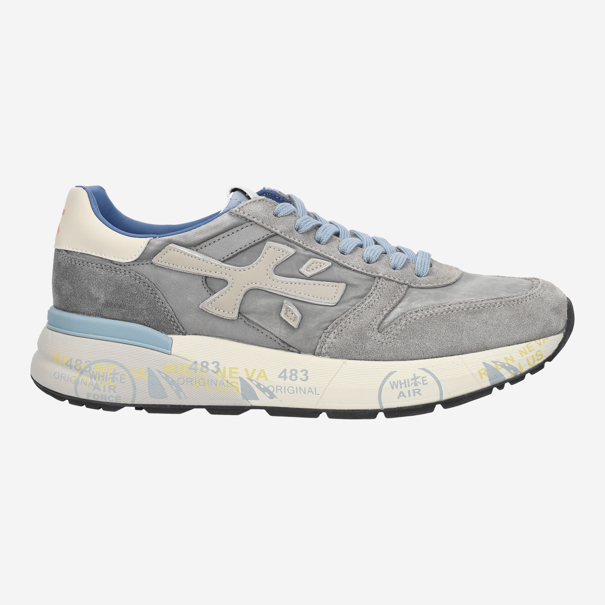 Premiata MICK 7247, Sneaker in Grau für Herren, Größe 44