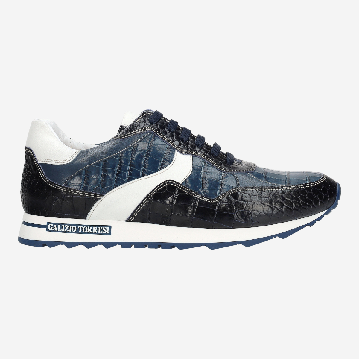 Galizio Torresi 319860 V70720, Sneaker in Blau, kombiniert für Herren, Größe 40