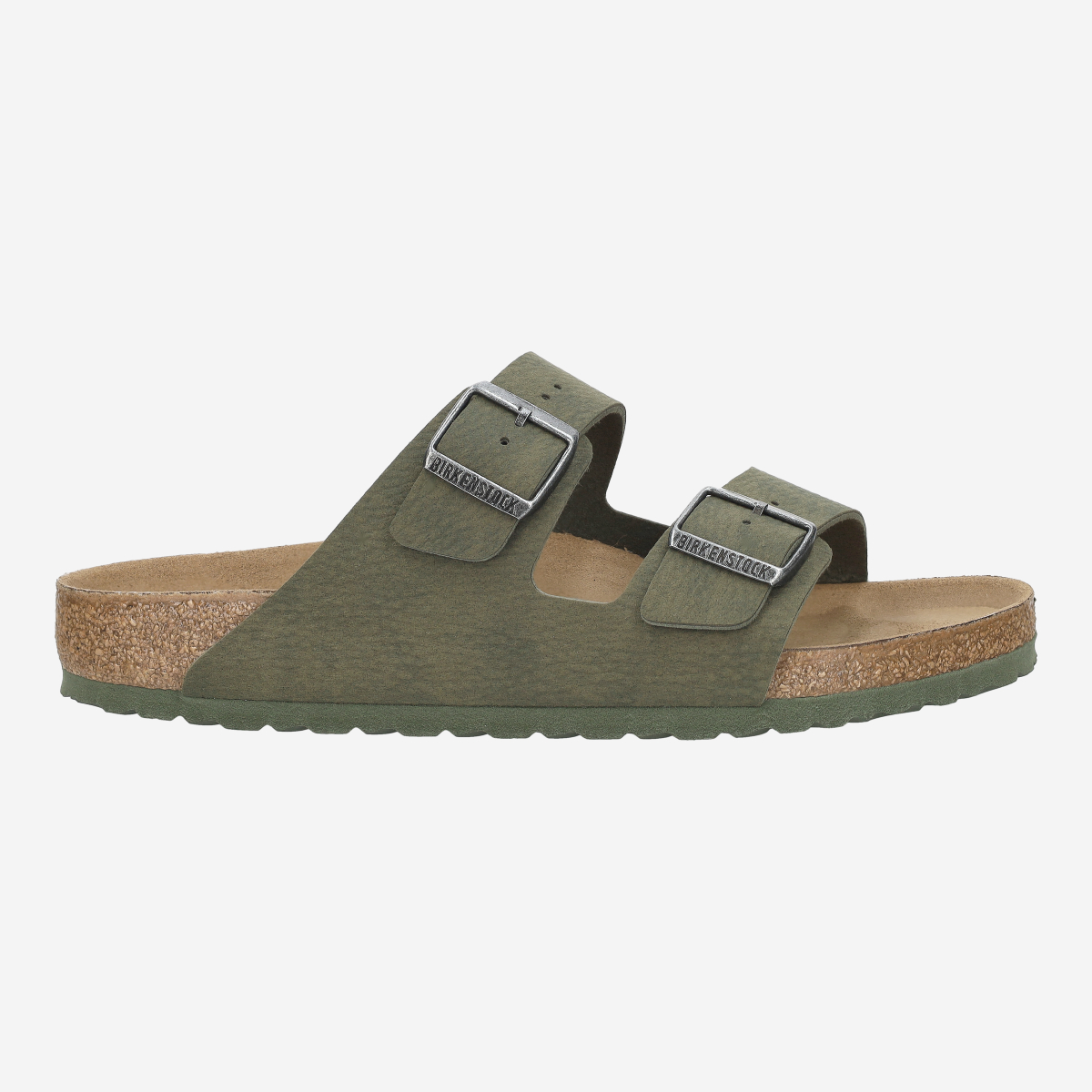 Birkenstock 1024550 ARIZONA VEGAN SYNTHETICS, Sandaletten in Grün, dunkel für Herren, Größe 45