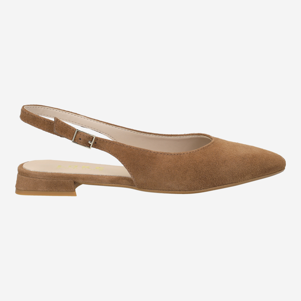 Lüke Schuhe ELDA CAMOSCIO LEGNO, Peeptoes & Slingpumps in Braun für Damen, Größe 38