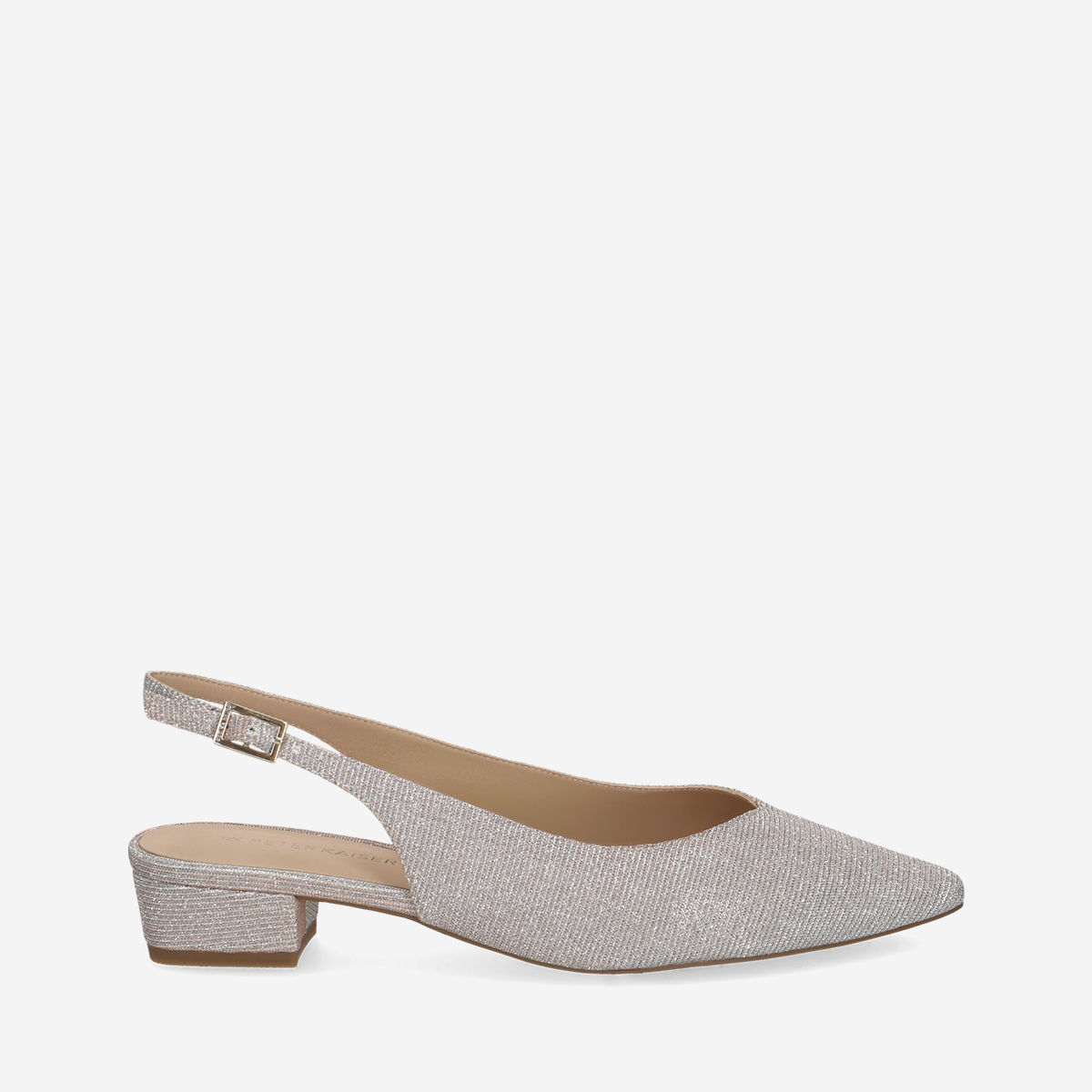 Peter Kaiser 79442 913, Peeptoes & Slingpumps in Rose, metallik für Damen, Größe 37