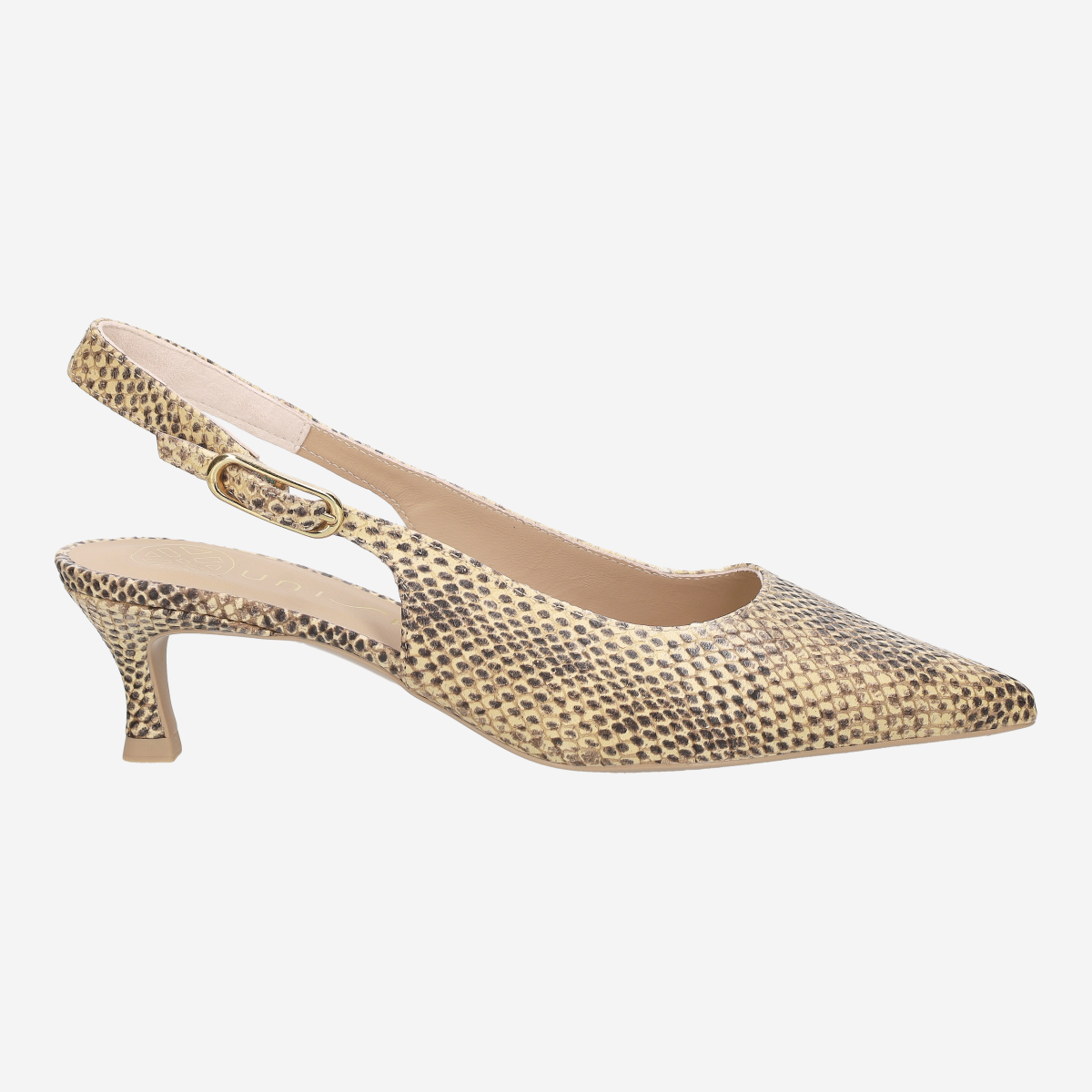 Unisa IBON_NG MISTRAL, Peeptoes & Slingpumps in Gelb, kombiniert für Damen, Größe 37