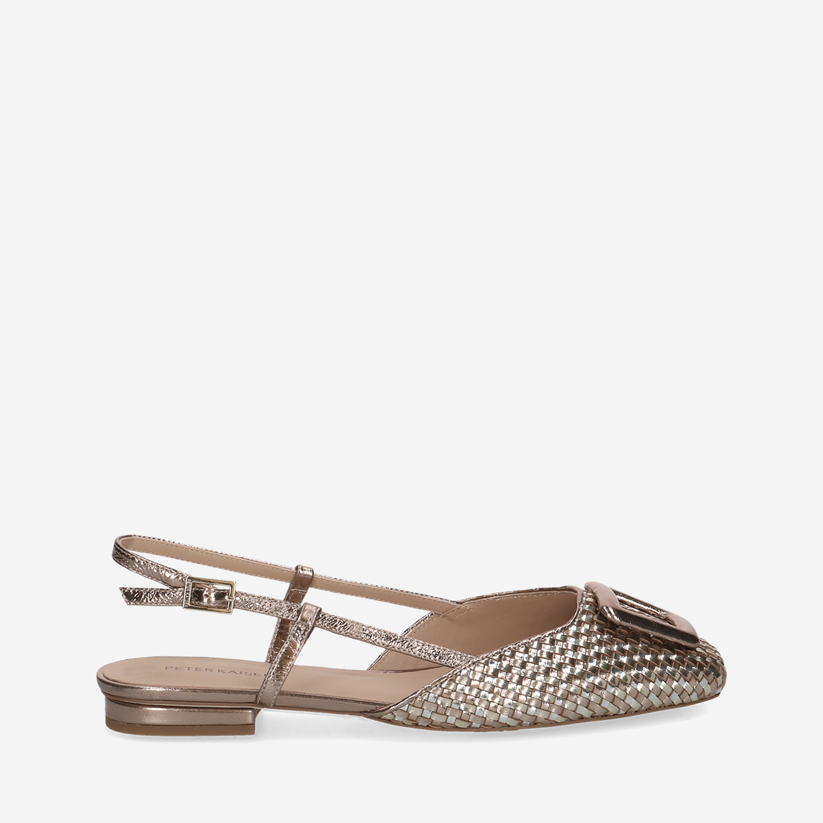 Peter Kaiser 79481 780, Peeptoes & Slingpumps in Gold für Damen, Größe 38,5