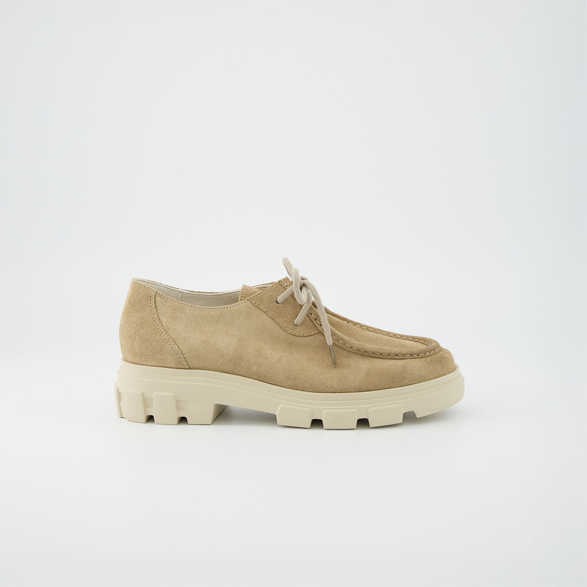 Paul Green 1183-049, Schnürschuhe in Beige für Damen, Größe 38,5