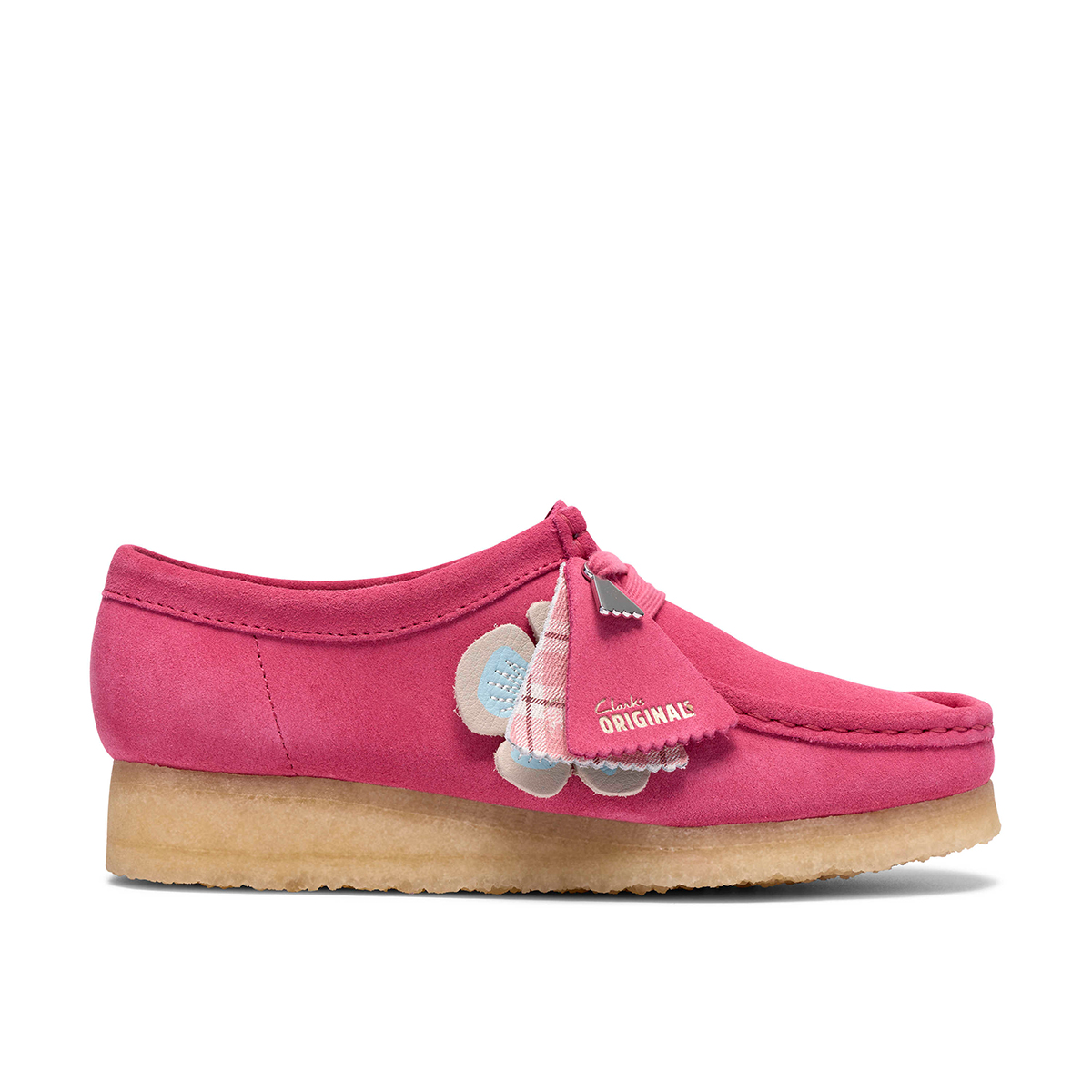 Clarks Wallabee 26186511 4, Schnürschuhe in Rose für Damen, Größe 41,5