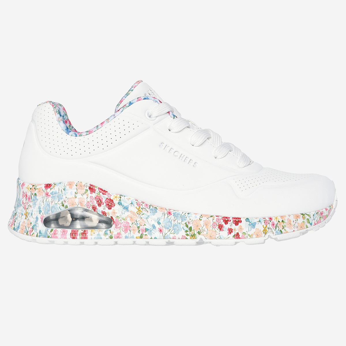 Skechers 155583 WMLT UNO, Sneaker in Weiß für Damen, Größe 41