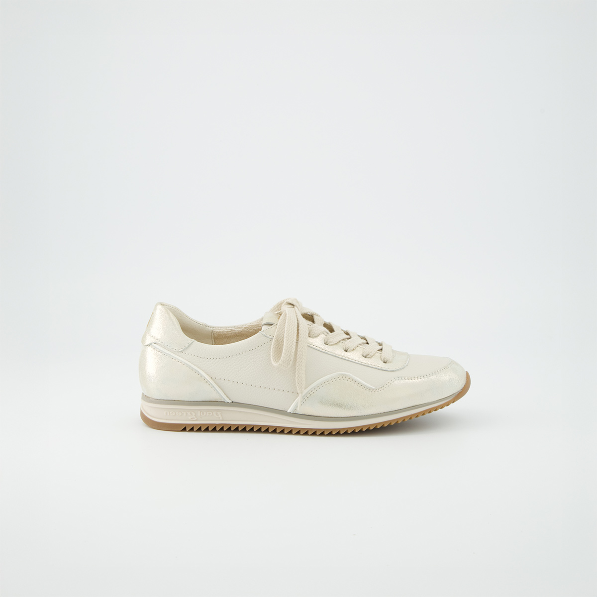 Paul Green 5545-009, Sneaker in Beige, metallik für Damen, Größe 38,5