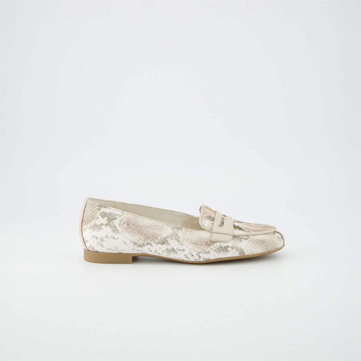 Paul Green 1207-009, Slipper & Mokassin in Weiß,kombiniert für Damen, Größe 41
