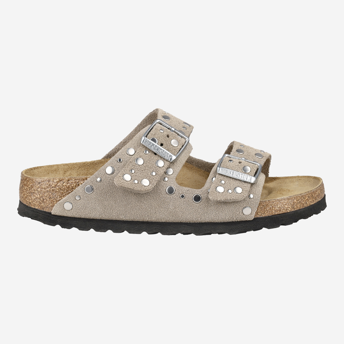 Birkenstock 1029390 ARIZONA RIVET SUEDE, Sandaletten in Braun kombiniert für Damen, Größe 37