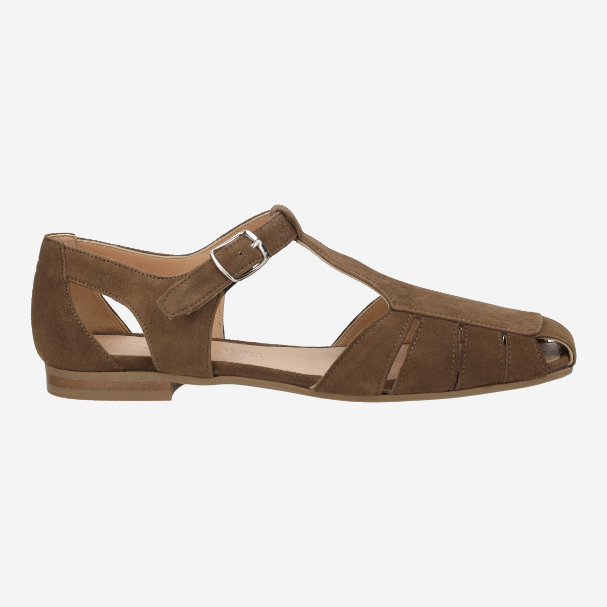 Donna Carolina ALGI WEB 57.475.453-001, Sandaletten in Braun für Damen, Größe 37