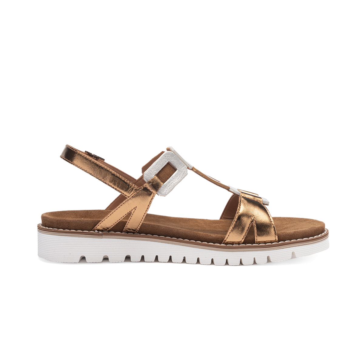 Ara 28136-08 KENT-SPORT-S, Sandaletten in Gold für Damen, Größe 38