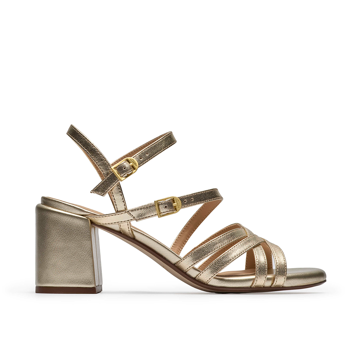 Clarks Ezoria Strap 26185896 4, Sandaletten in Gold für Damen, Größe 39,5