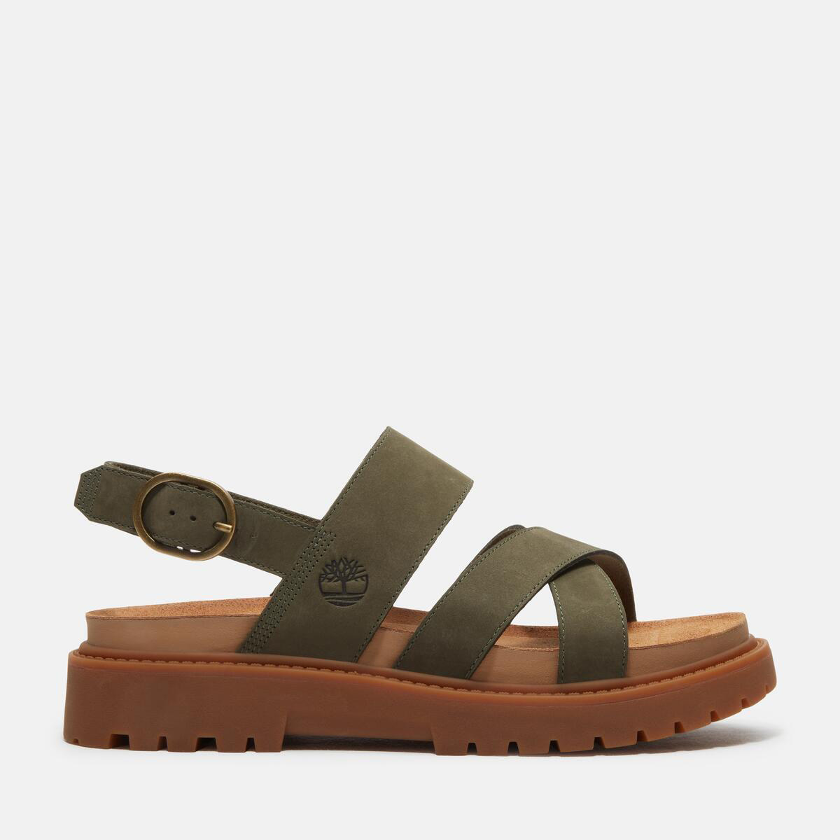 Timberland A2KZ5 Clairemont Way, Sandaletten in Grün für Damen, Größe 41,5