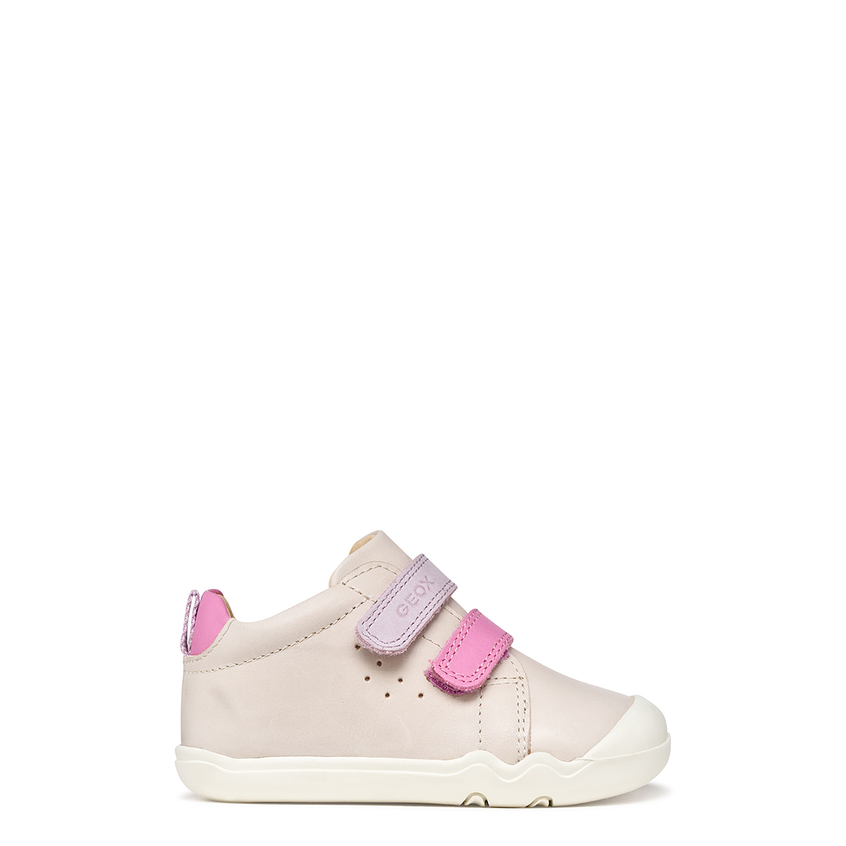 GEOX STEPPIEUP, Klett in Beige kombiniert für Kinder, Größe 24