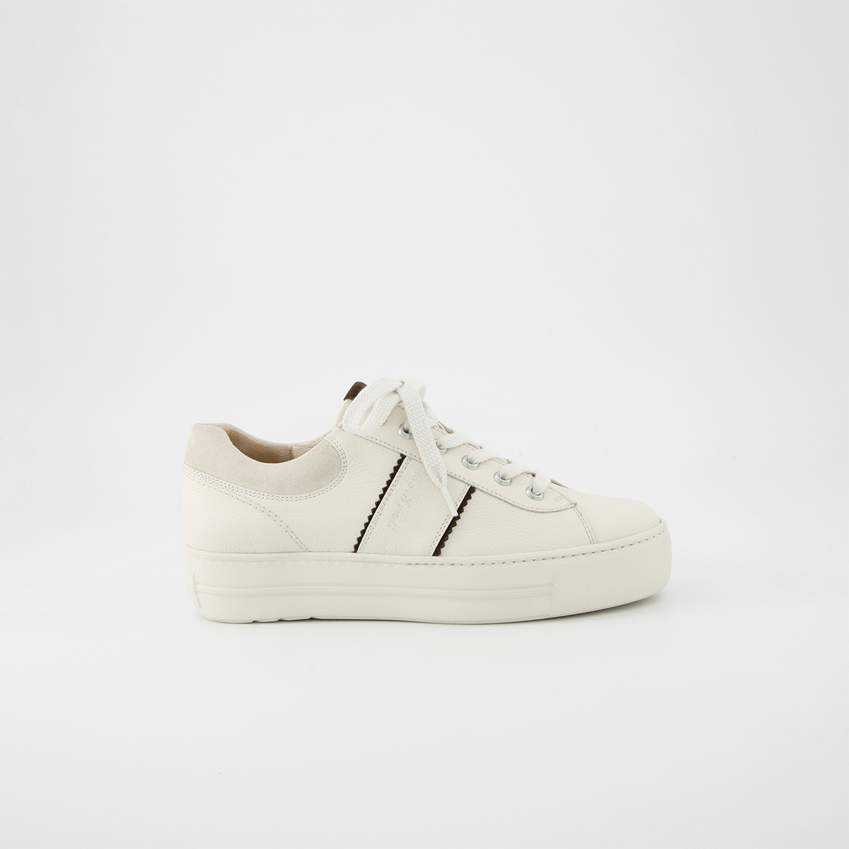 Paul Green 5567-003, Sneaker in Weiß (Creme) für Damen, Größe 40