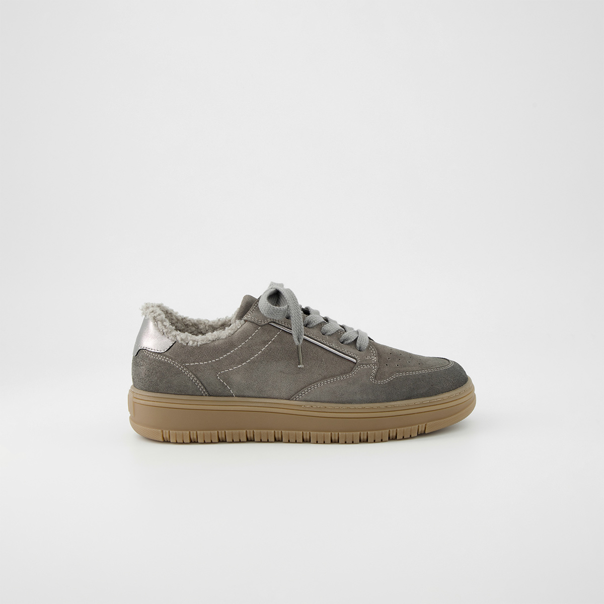 Paul Green 5369-070, Warmfutter, Schnürschuhe in Grau für Damen, Größe 42,5